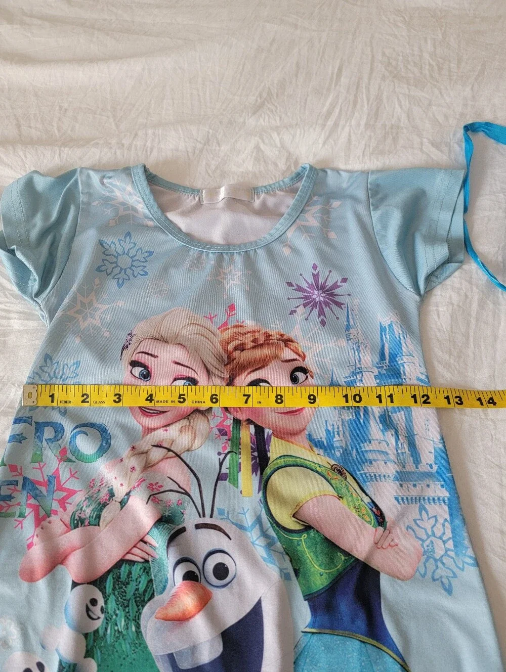 Disney Frozen II Girls Blue Cape with Sleep Dress